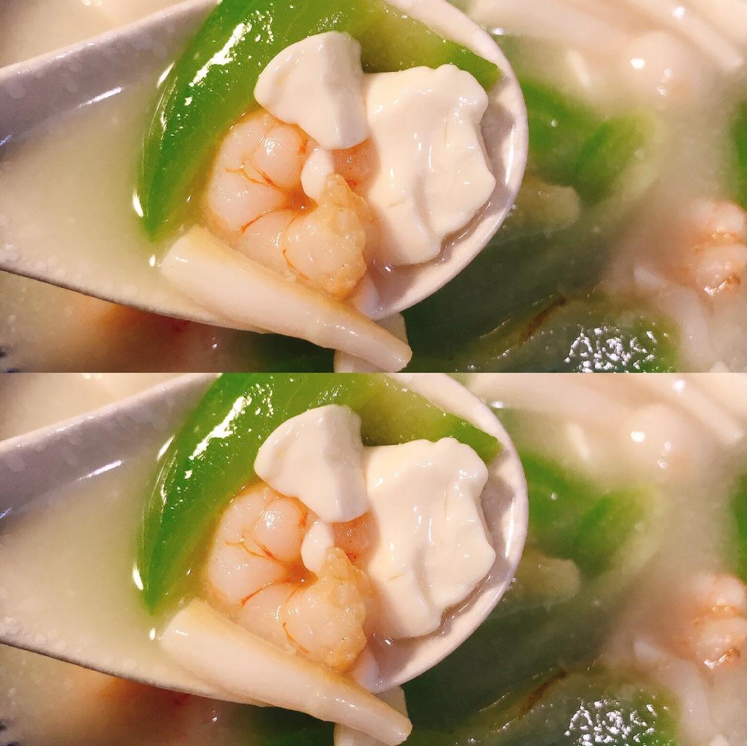 超简单的丝瓜虾仁汤