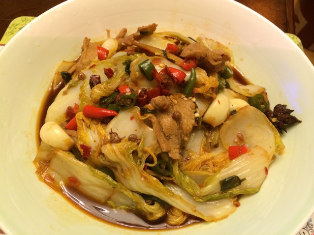 sy_qd做的干锅娃娃菜 赞 五香豆干,五花肉,娃娃菜,新鲜茶树菇,水发虾