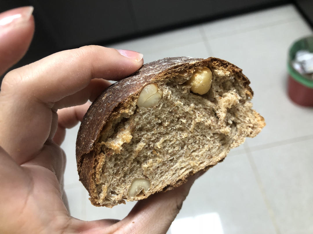 全麦核桃包～软欧包