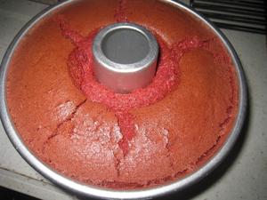 红曲蔓越莓戚风蛋糕的做法 步骤9