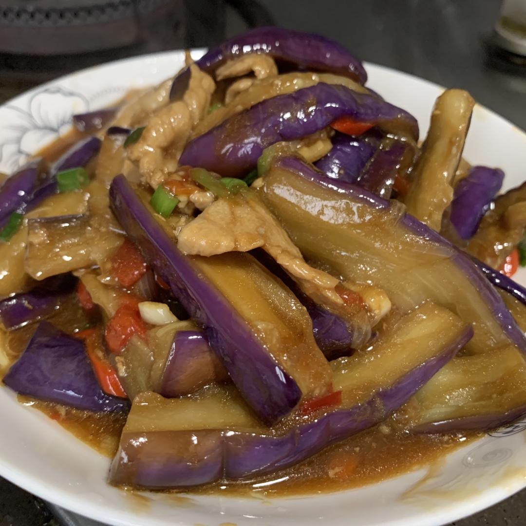 红烧肉沫茄子