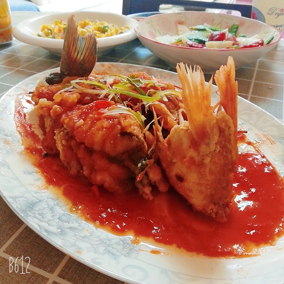 松鼠桂鱼：在家做得漂亮又好吃！