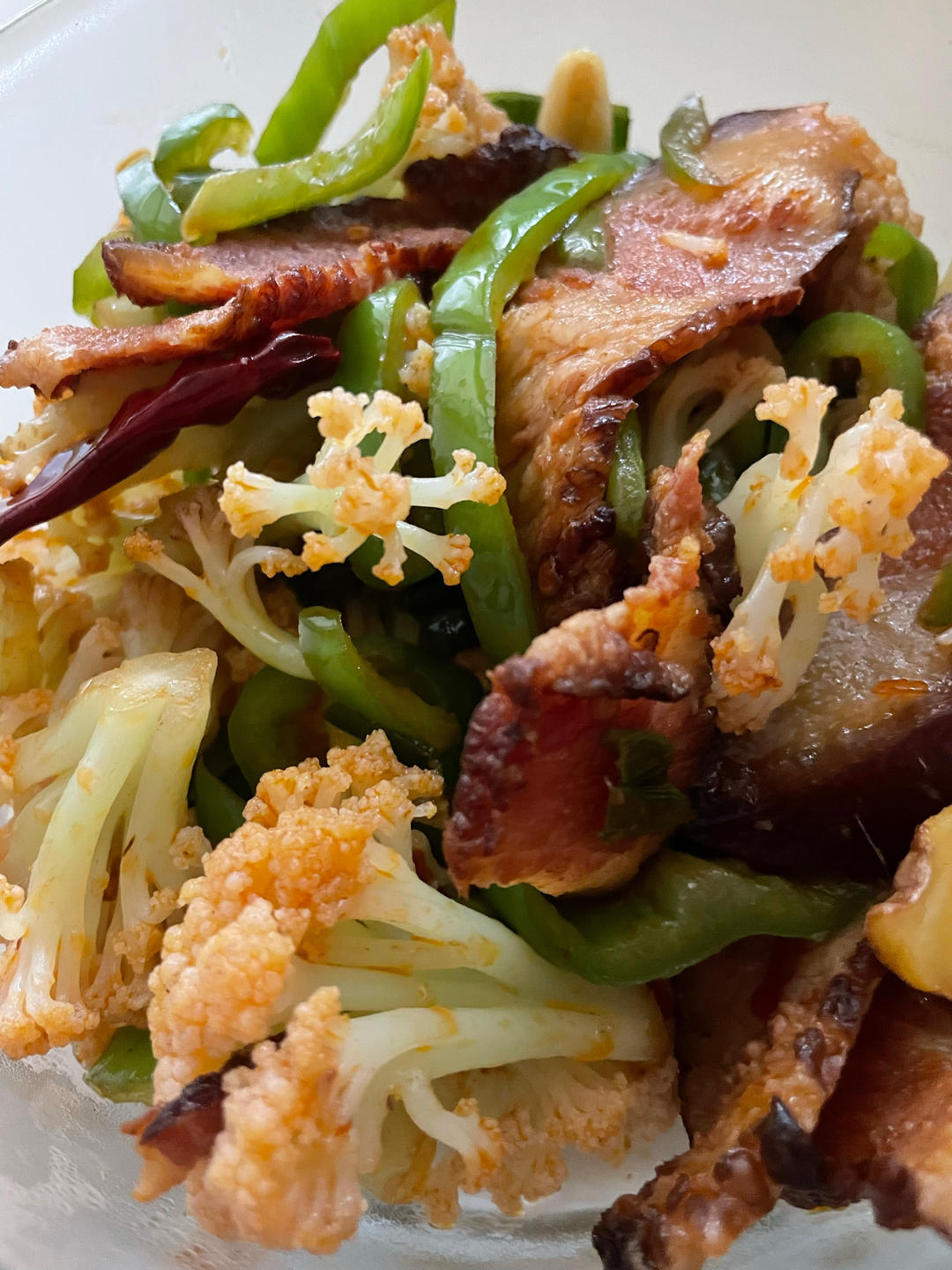 记忆中的味道·腊肉炒花菜