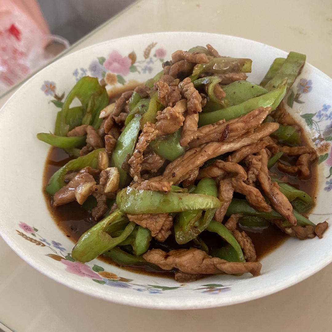 ㊙️秒杀饭店的青椒肉丝盖浇饭，学会不用买