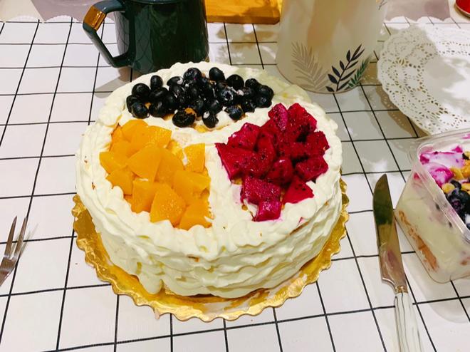 生日蛋糕水果蛋糕8寸威风的做法