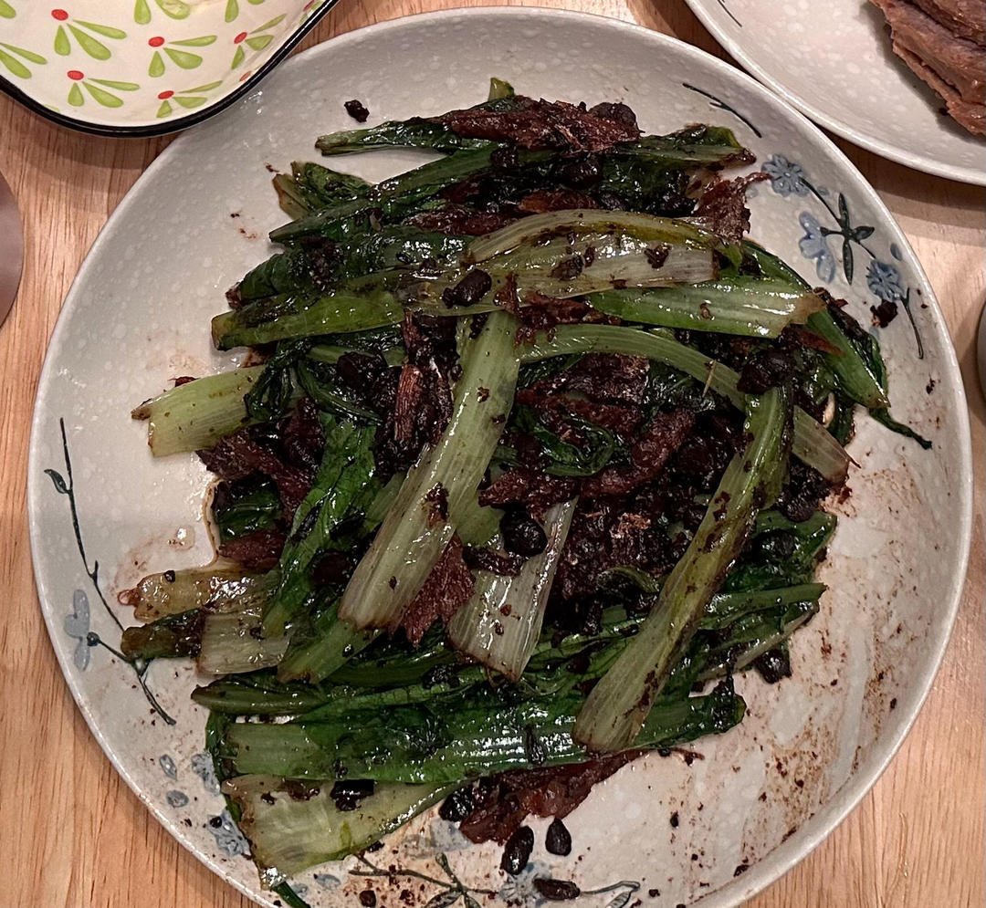 豆鼓鲮鱼油麦菜