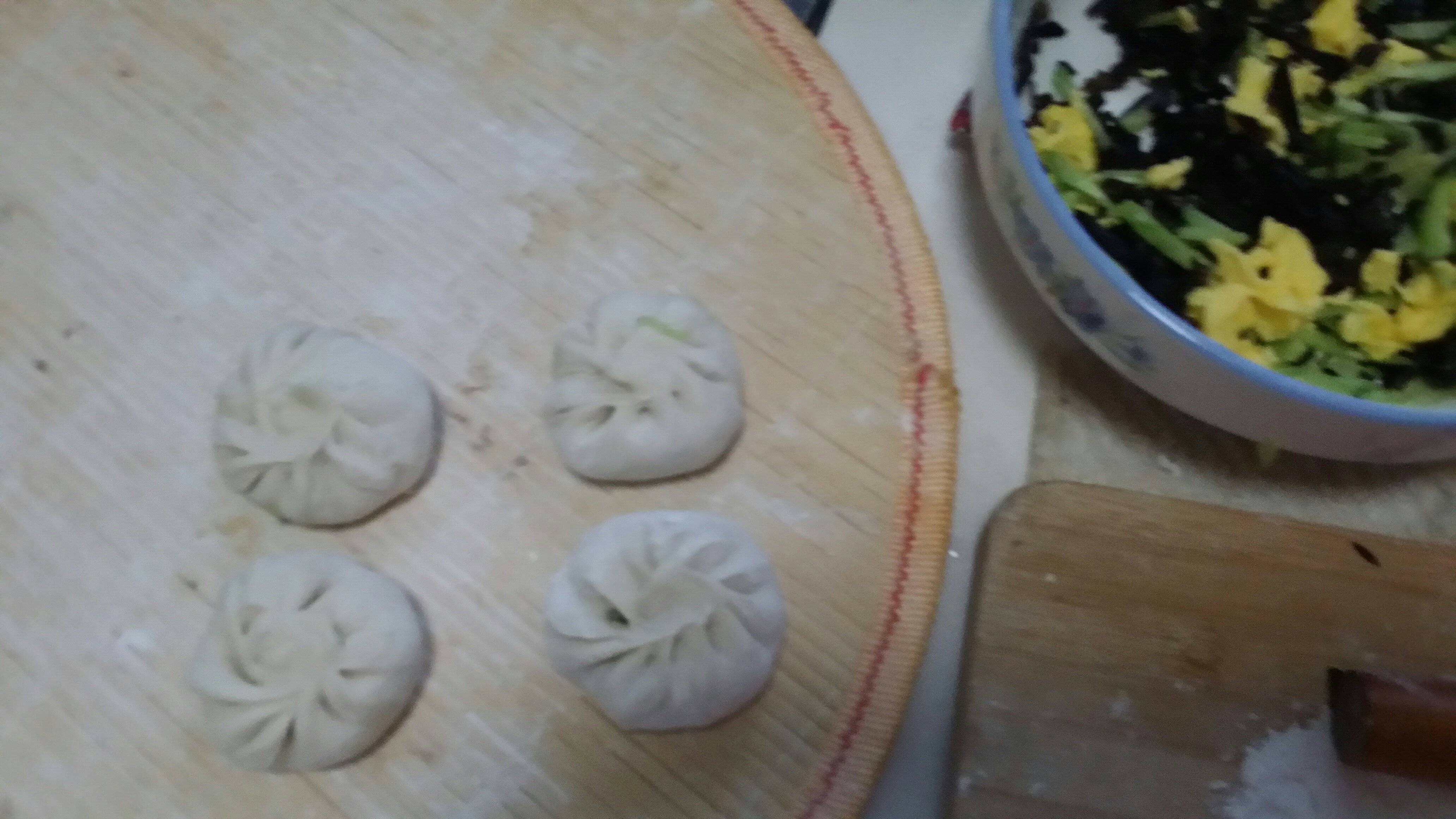 青瓜鸡蛋包子的做法