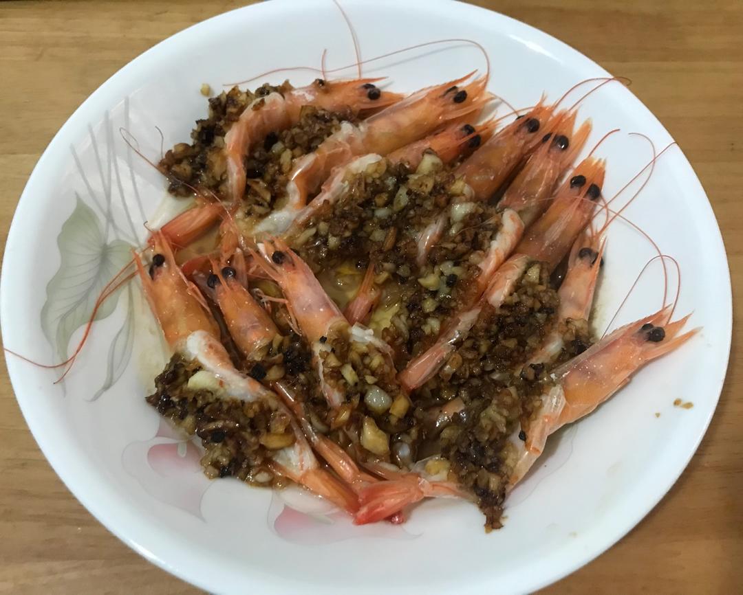 蒜蓉蒸虾