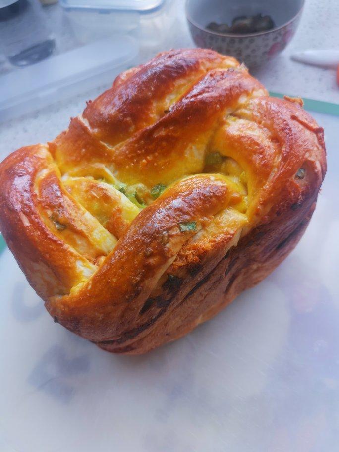 香葱肉松手撕吐司