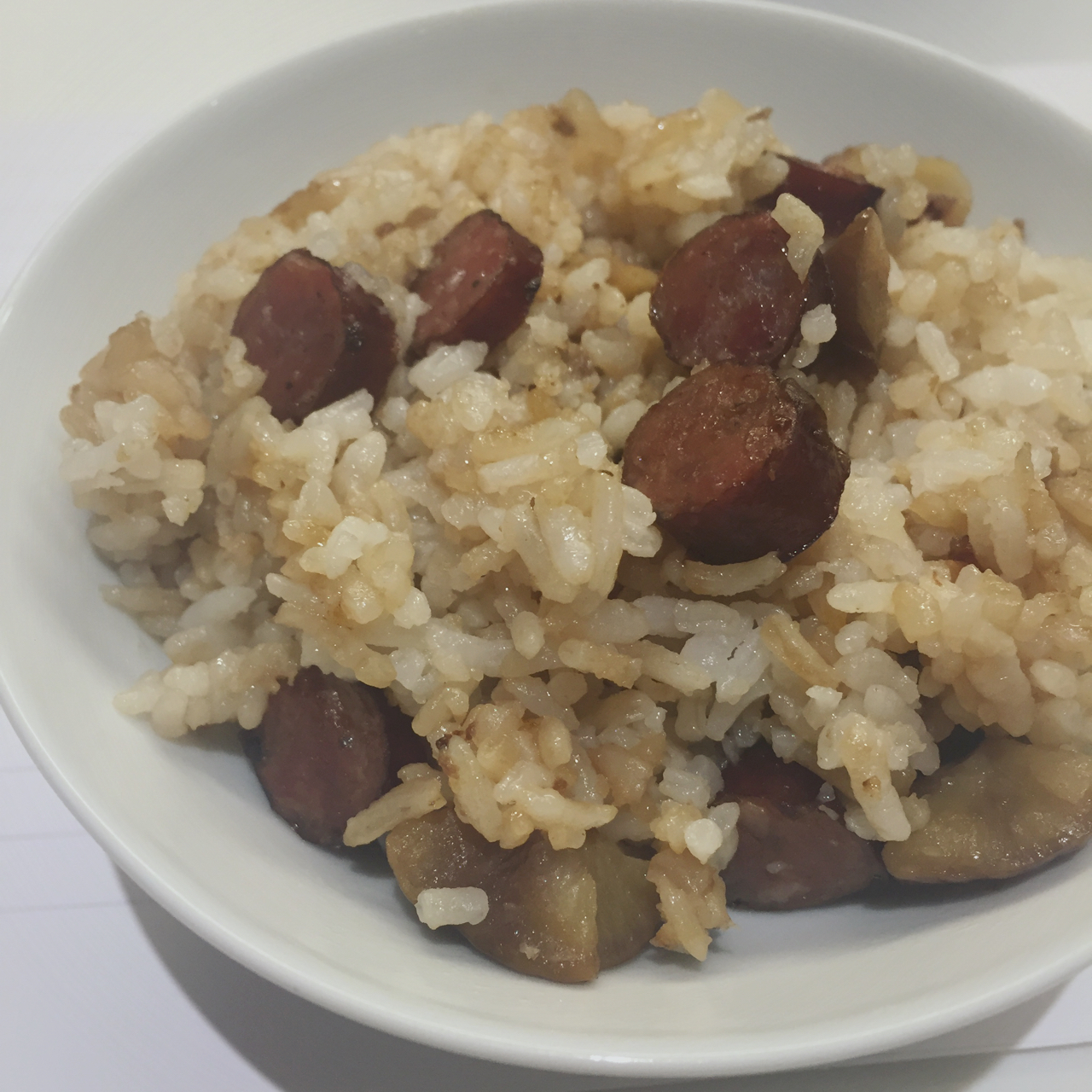 腊肠栗子饭