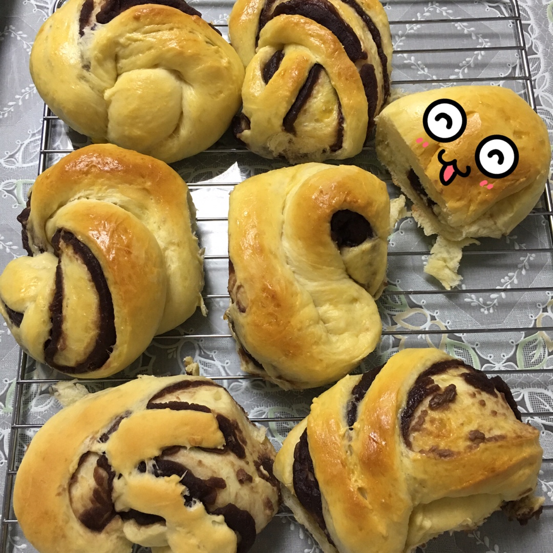 豆沙面包卷