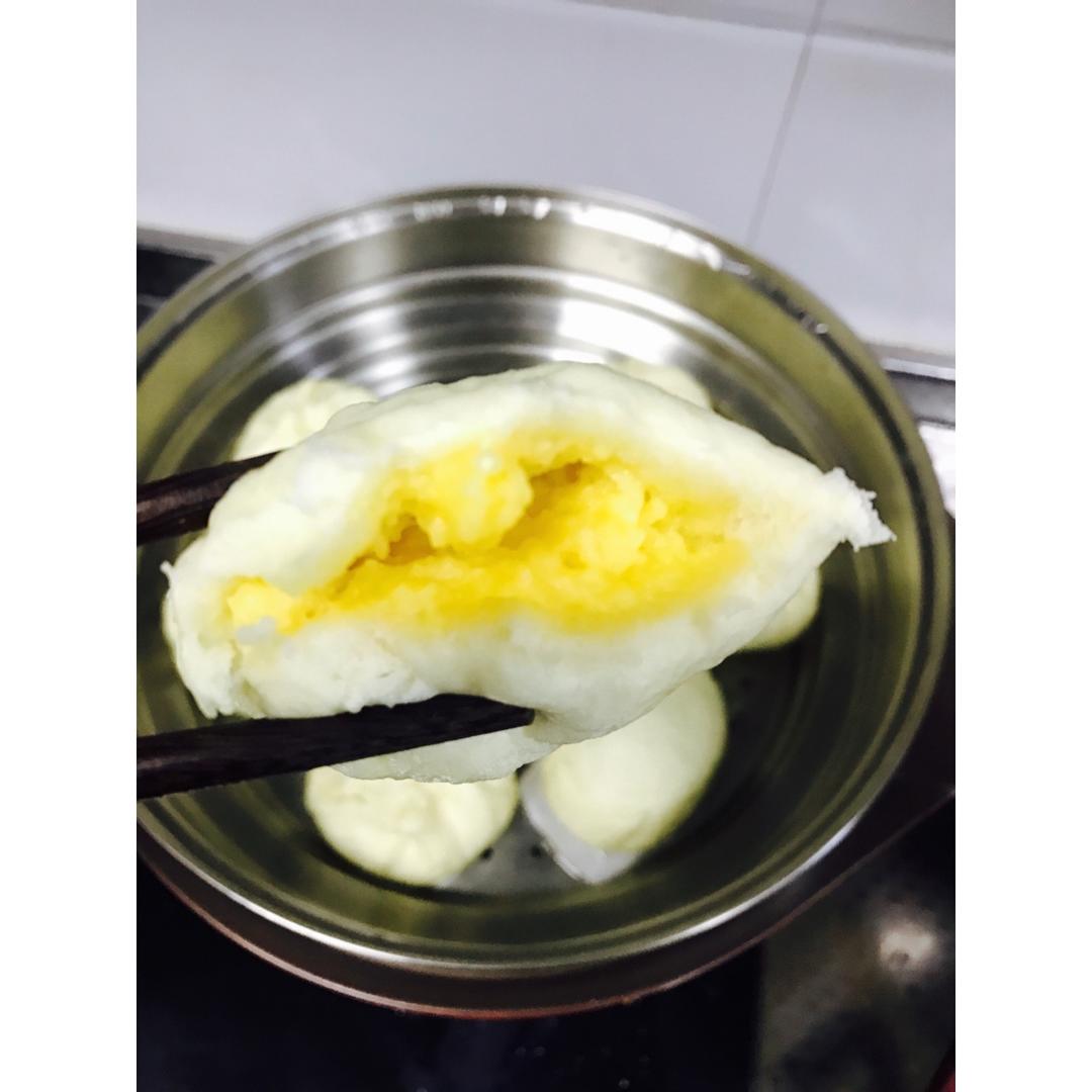 自制无油奶黄包