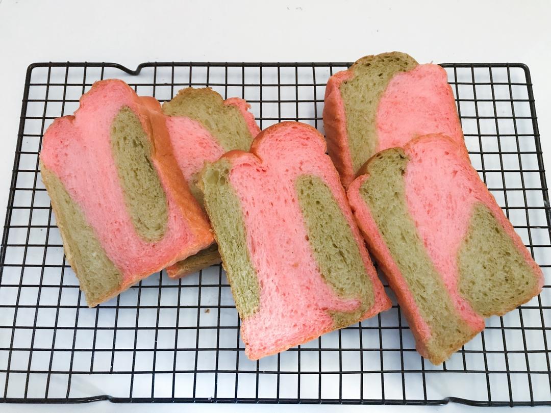 圣诞风双色奶酪吐司~冷藏发酵