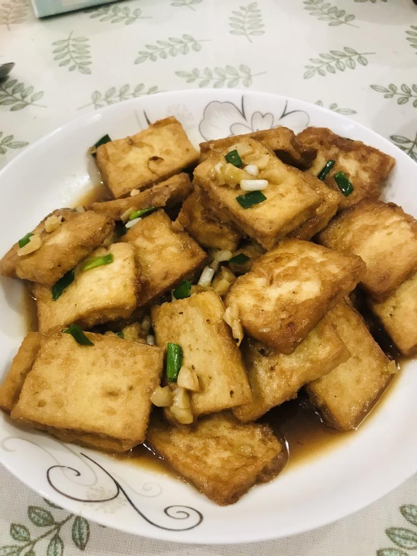 焖煎豆腐