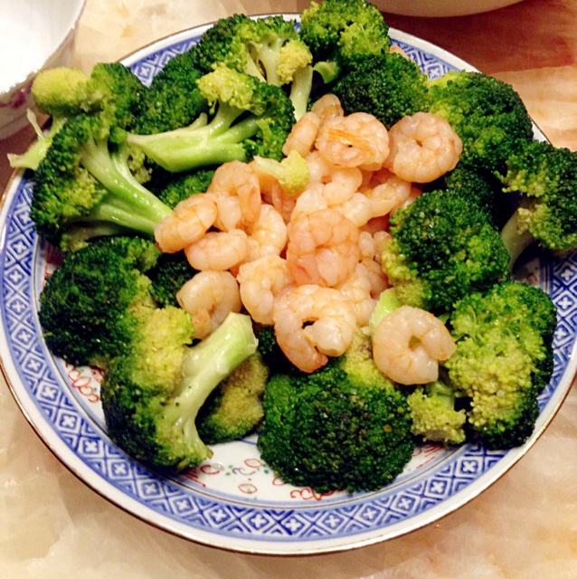 西兰花炒虾仁