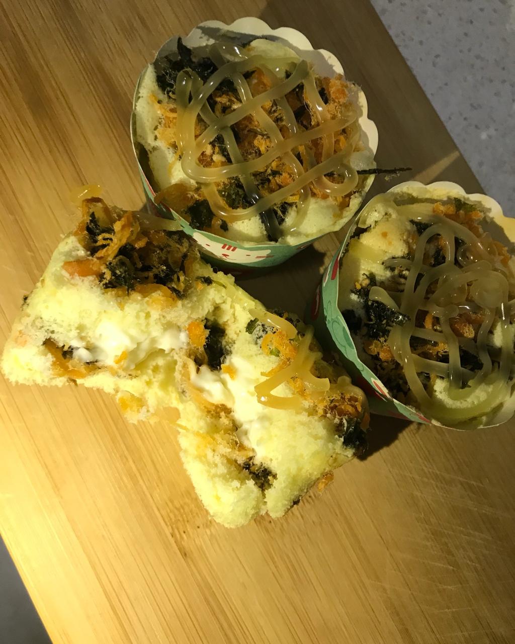 关关家的🎀肉松海苔蛋糕杯