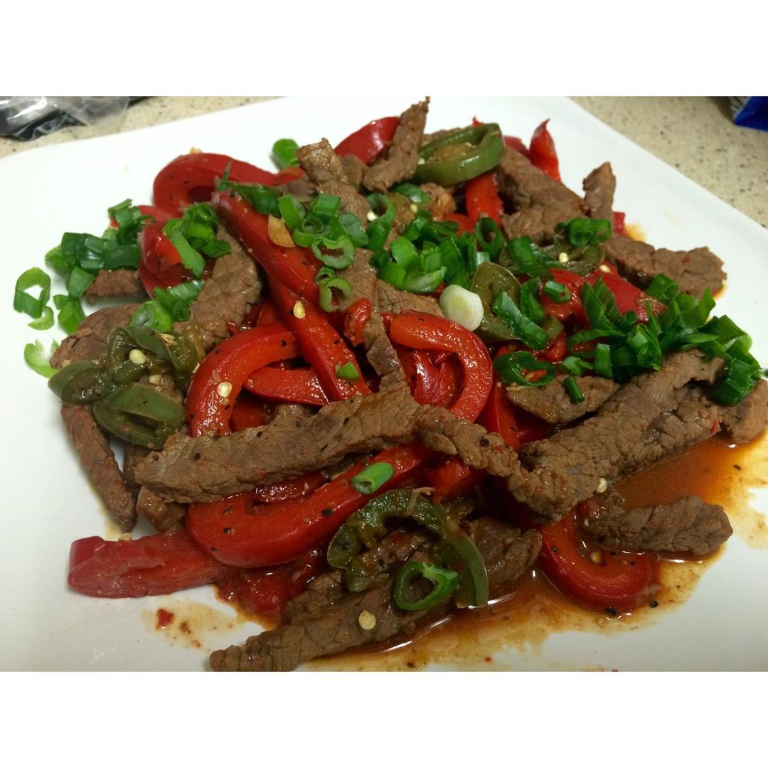 红椒肉丝（甜椒肉丝）