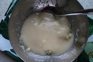 【减脂】无蛋无奶无糖超低卡玉米粉桃子快手面包的做法 步骤4
