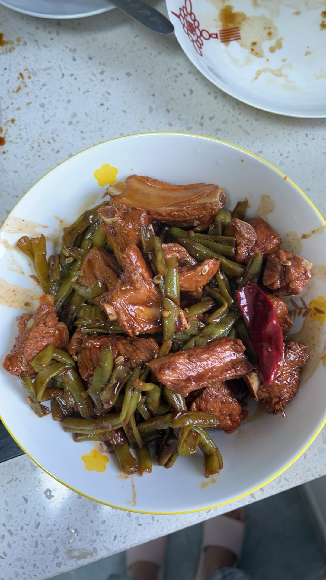 排骨炖豆角土豆——东北夏天必备