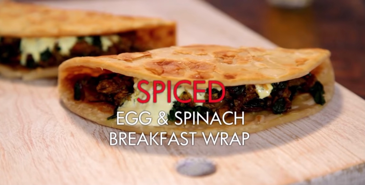 【Gordon Ramsay】印度辣味鸡蛋菠菜wrap