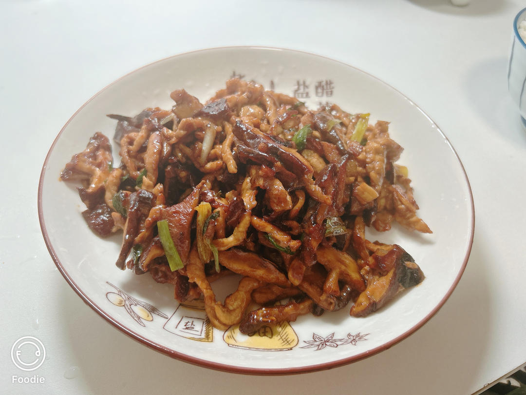 香菇炒瘦肉