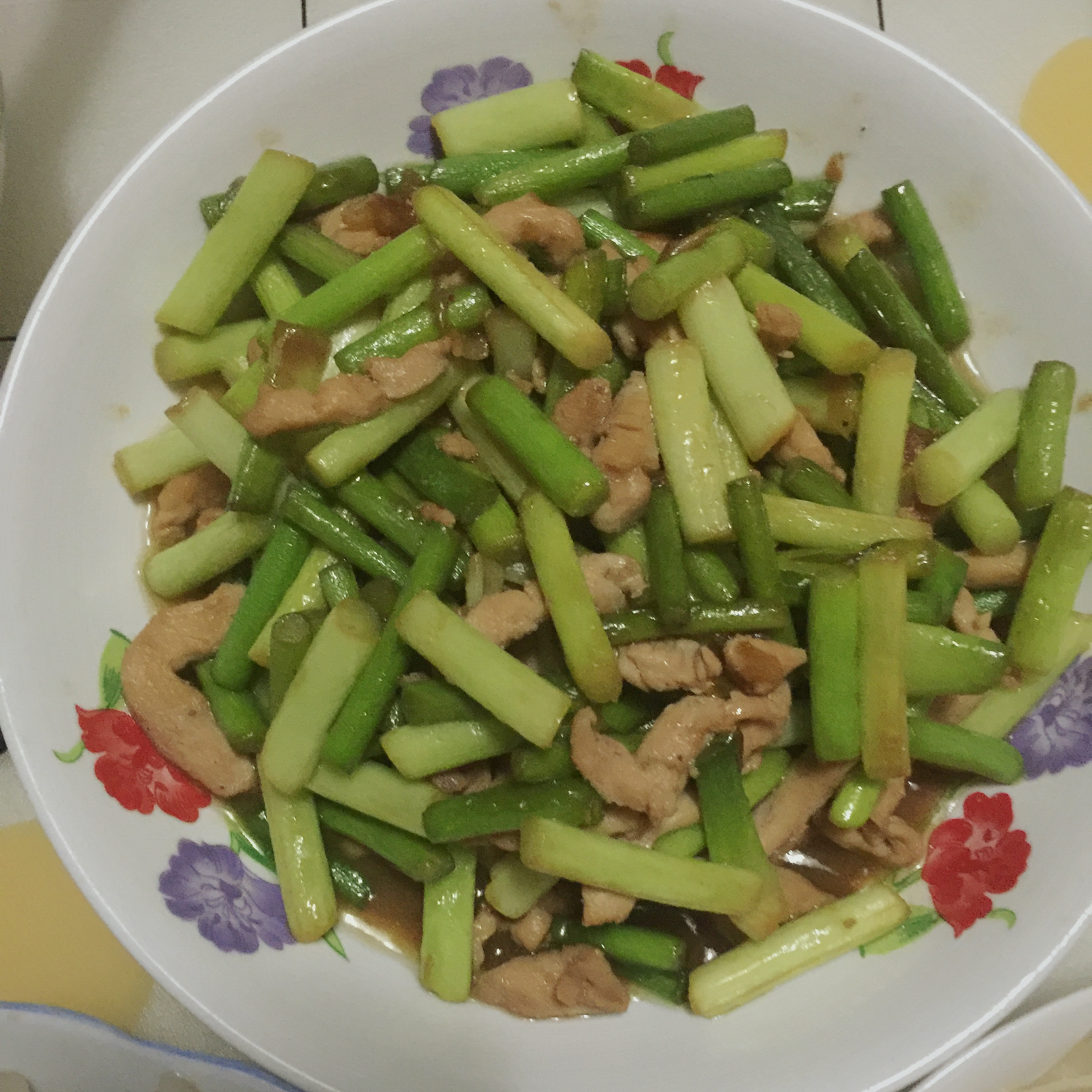 蒜苔炒肉