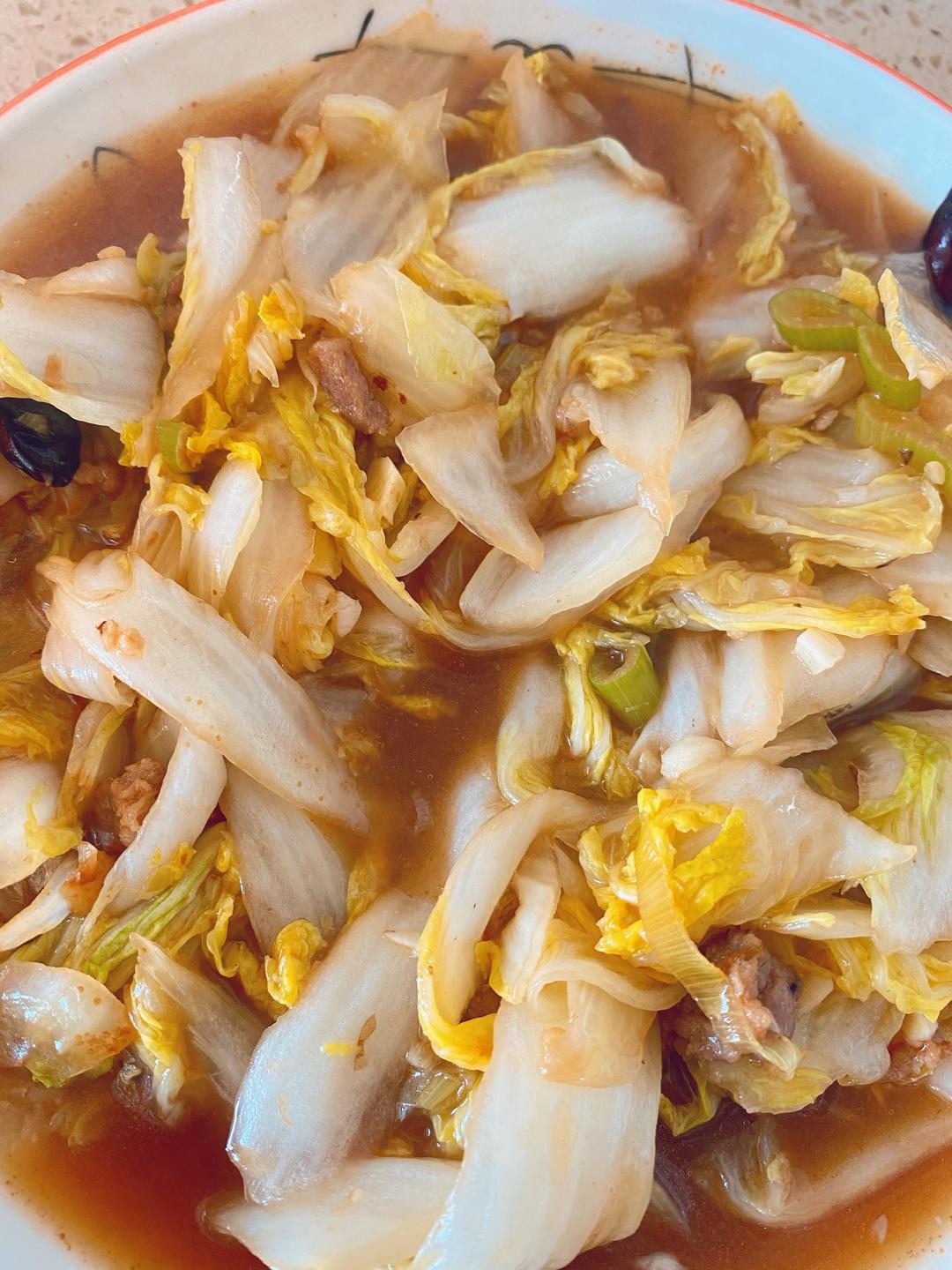 醋溜娃娃菜的做法