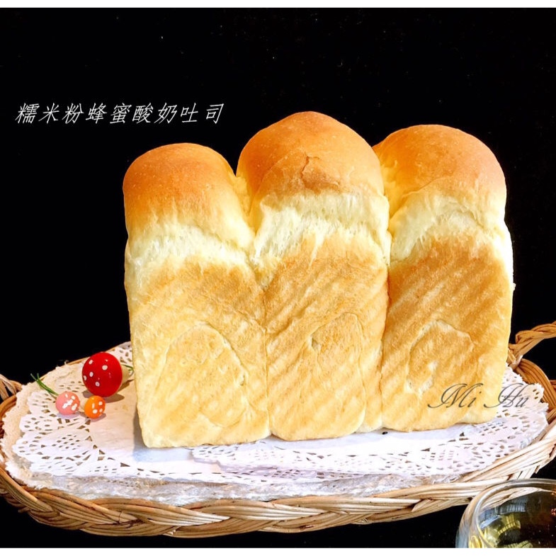 糯米粉蜂蜜酸奶无水吐司（糖人最爱）