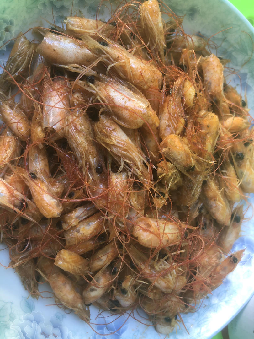 熬虾油炸虾头