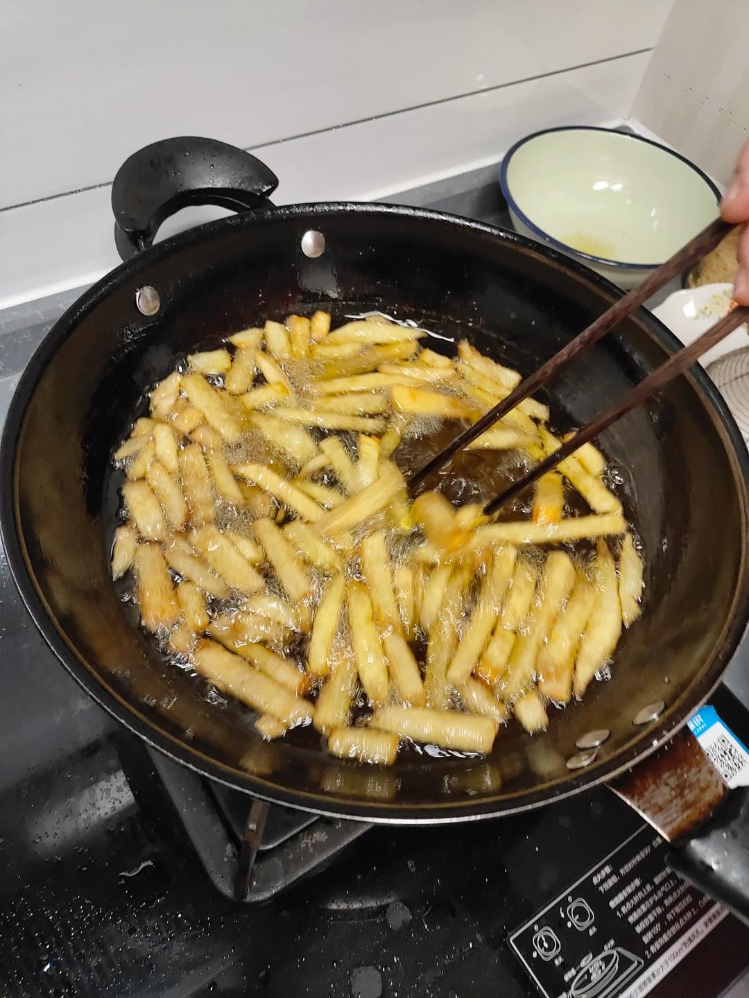 最简单炸薯条，比买的还好吃