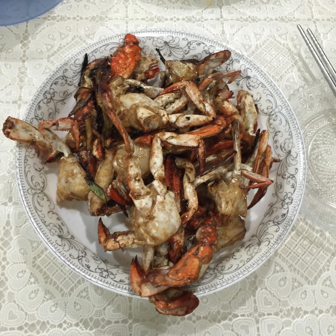 葱姜炒蟹 Fried Crabs