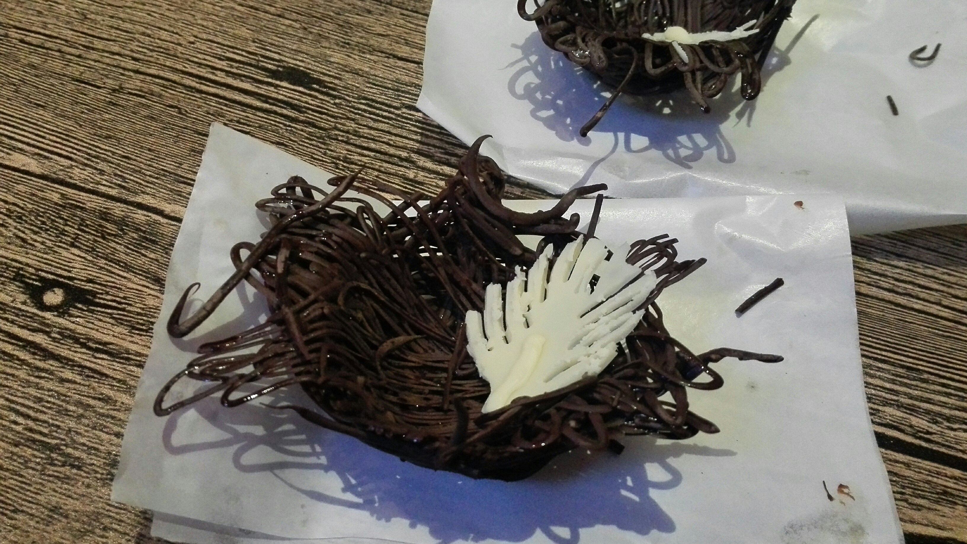 巧克力鸟巢的做法