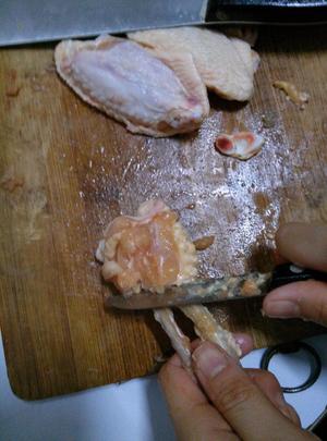 闲的没事干系列菜之酿虾翅的做法 步骤4