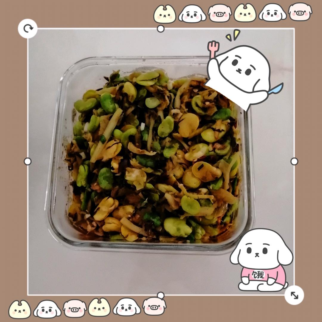 蚕豆炒雪菜