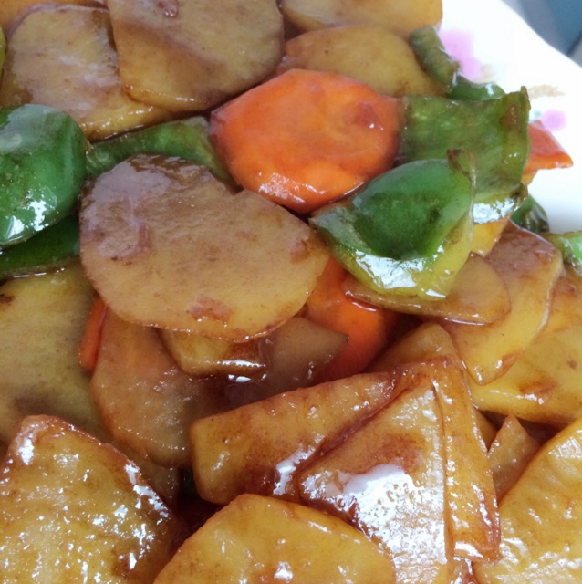 青椒胡萝卜土豆片