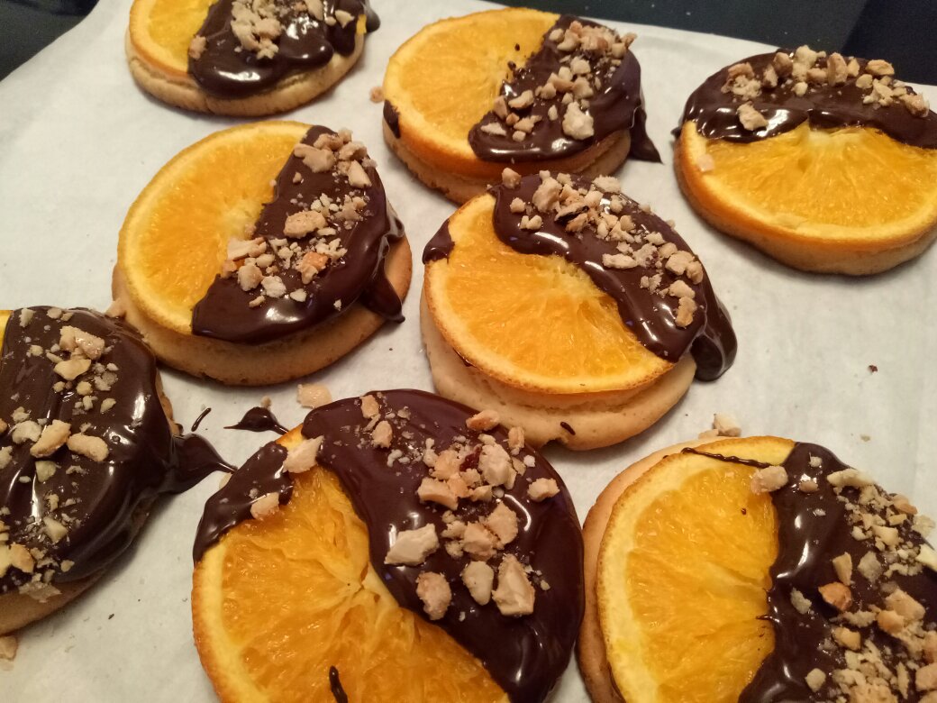 🍊橙意满满超高颜值的巧克力橙子饼干🍪