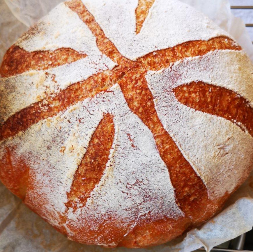 无糖低油/无油全麦欧包：简单易做