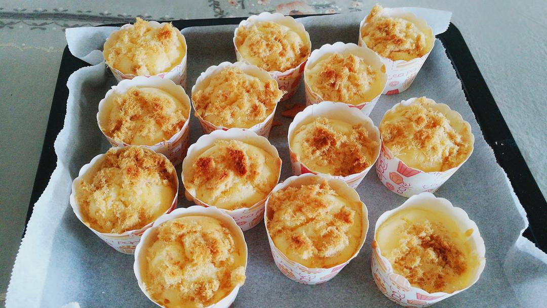 肉松酸奶蛋糕的做法