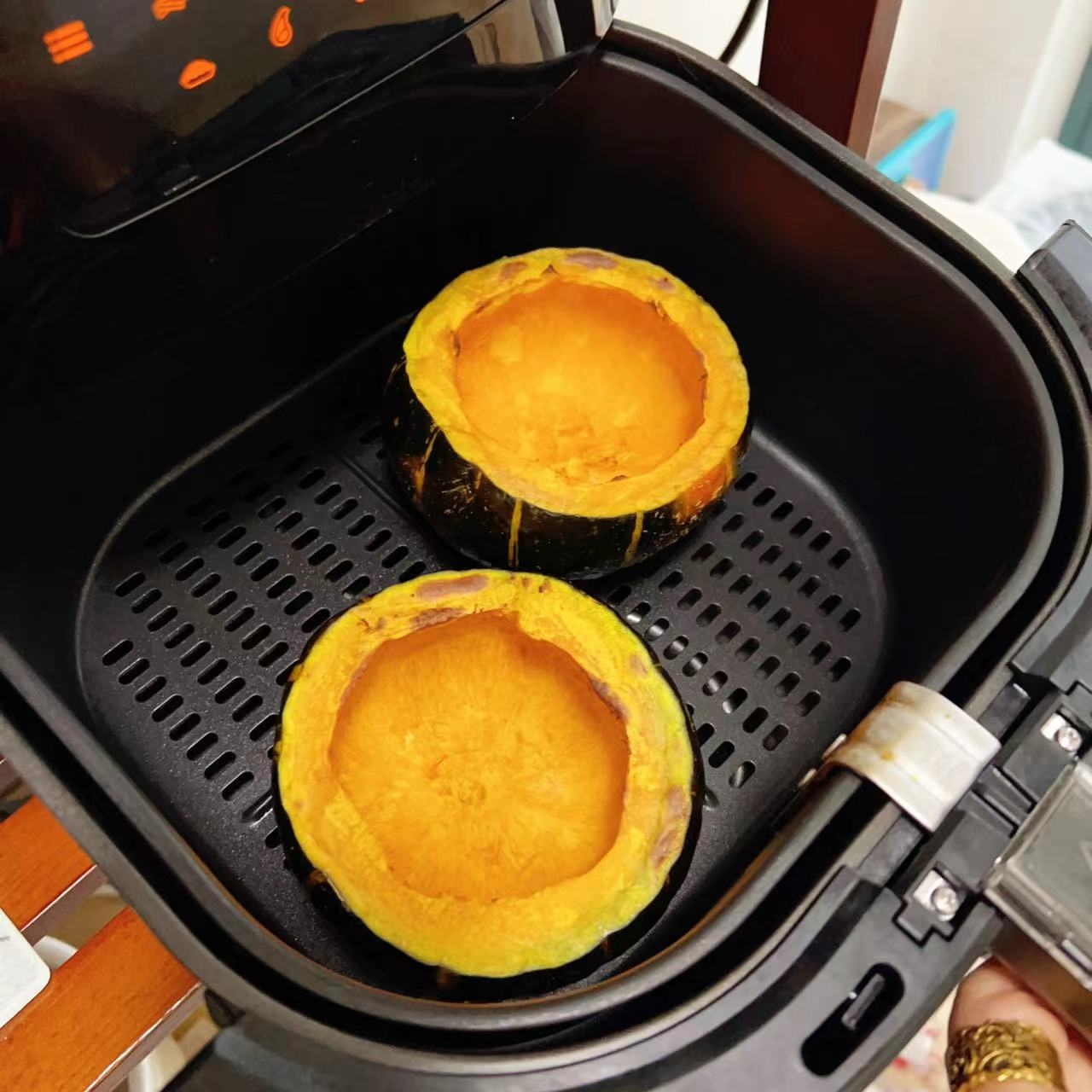 烤🎃贝贝南瓜牛奶鸡蛋布丁(空气炸锅版)低热的做法 步骤5