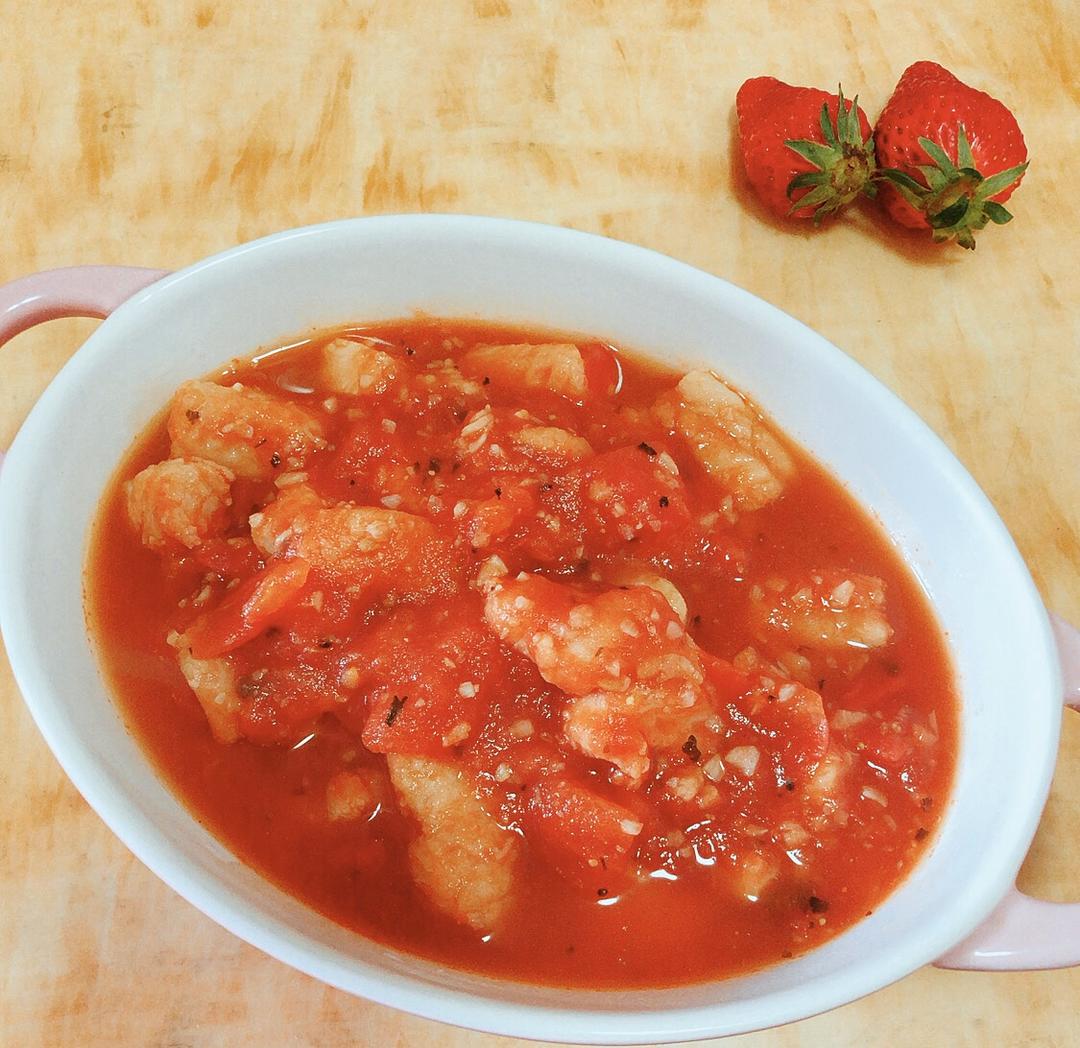 经典减肥餐谱—无油版番茄巴沙鱼【不用番茄酱、淀粉却能做到浓郁酱稠的汤底】