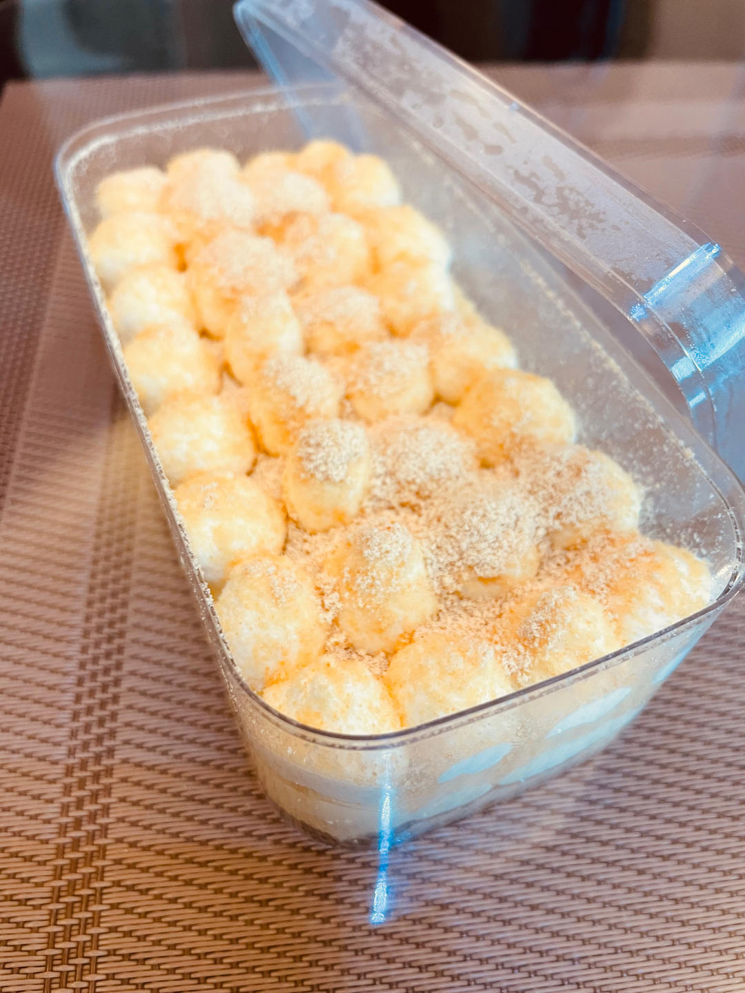 豆香浓郁甜而不腻❗️自制网红豆乳盒子蛋糕