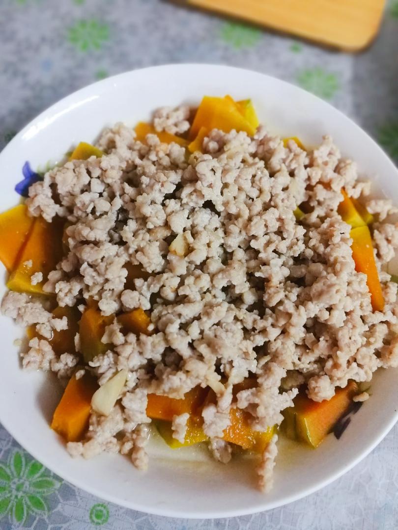 肉沫蒸南瓜