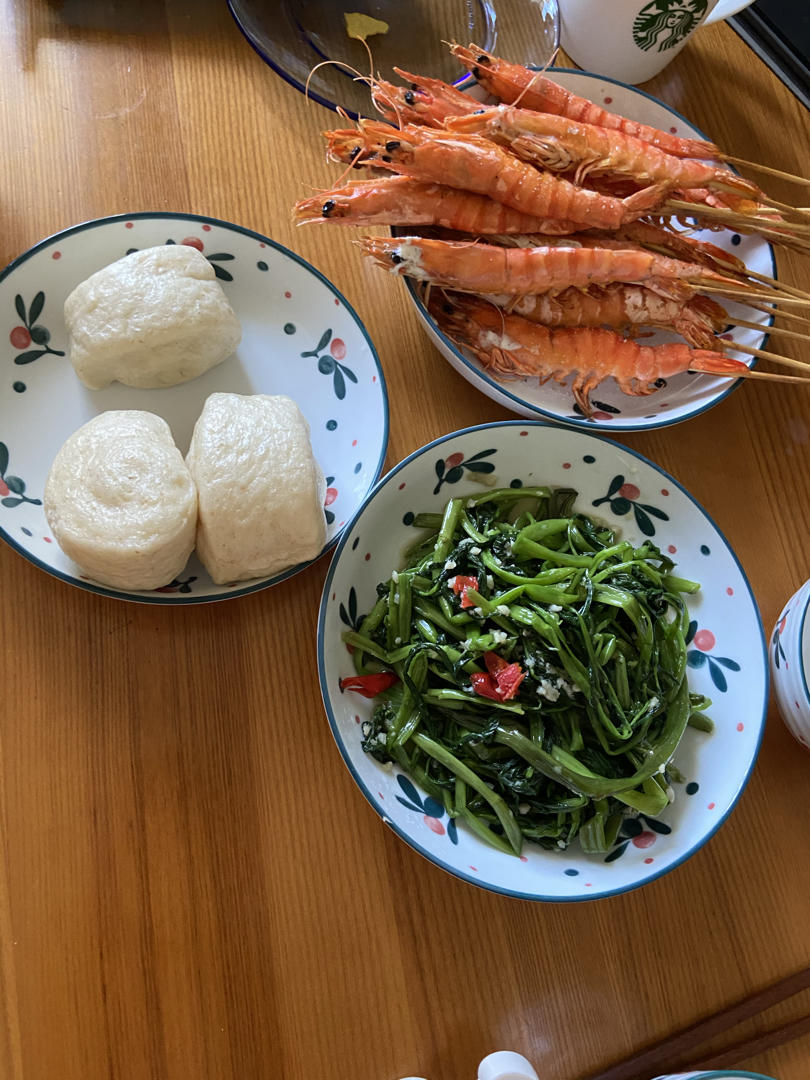 在家也能做出日料店的盐烤大虾~