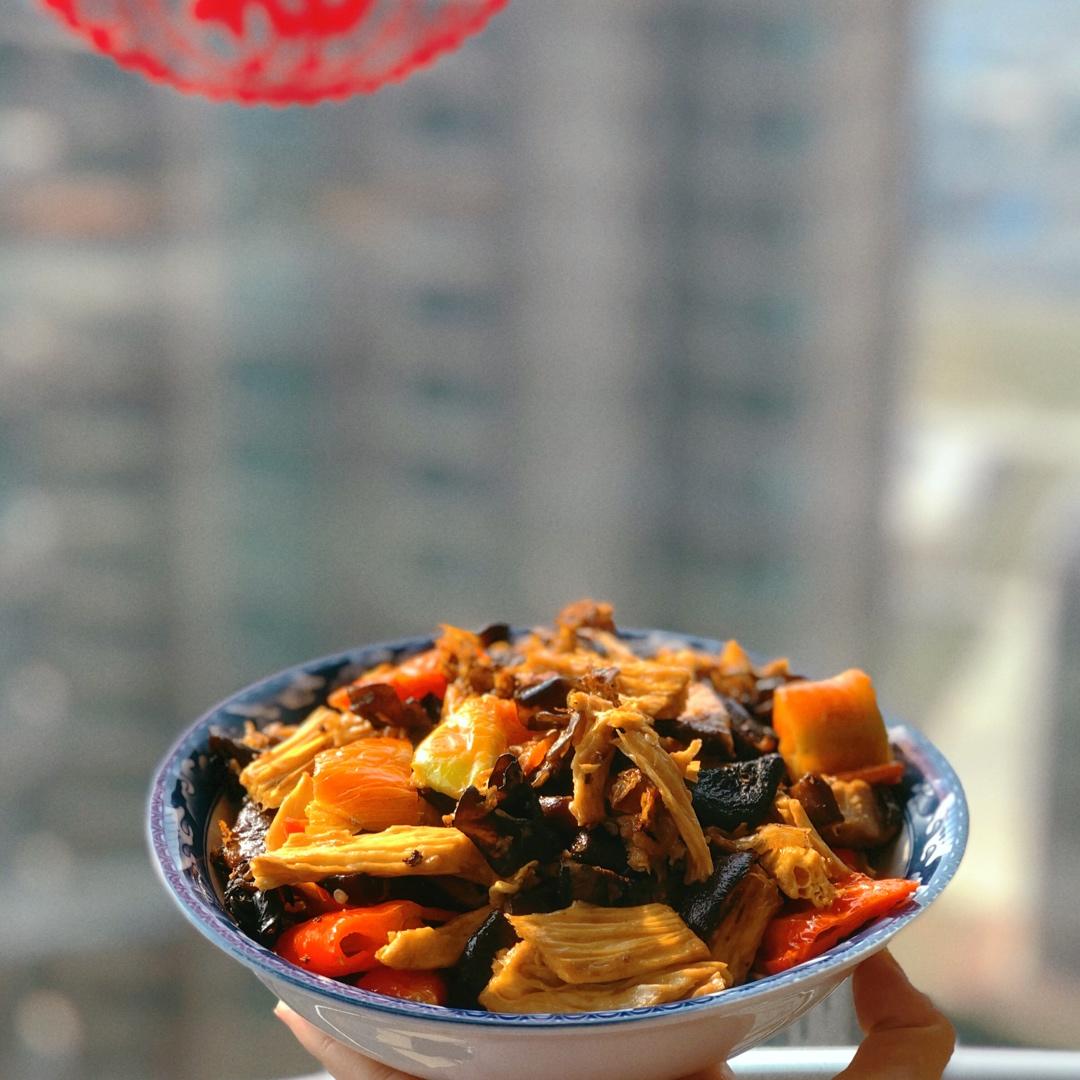 腐竹烧香菇