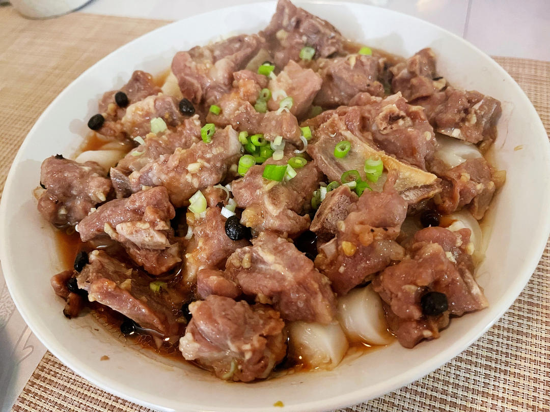 豉汁排骨蒸肠粉