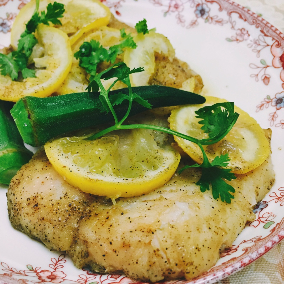 柠檬黑胡椒香烤龙利鱼