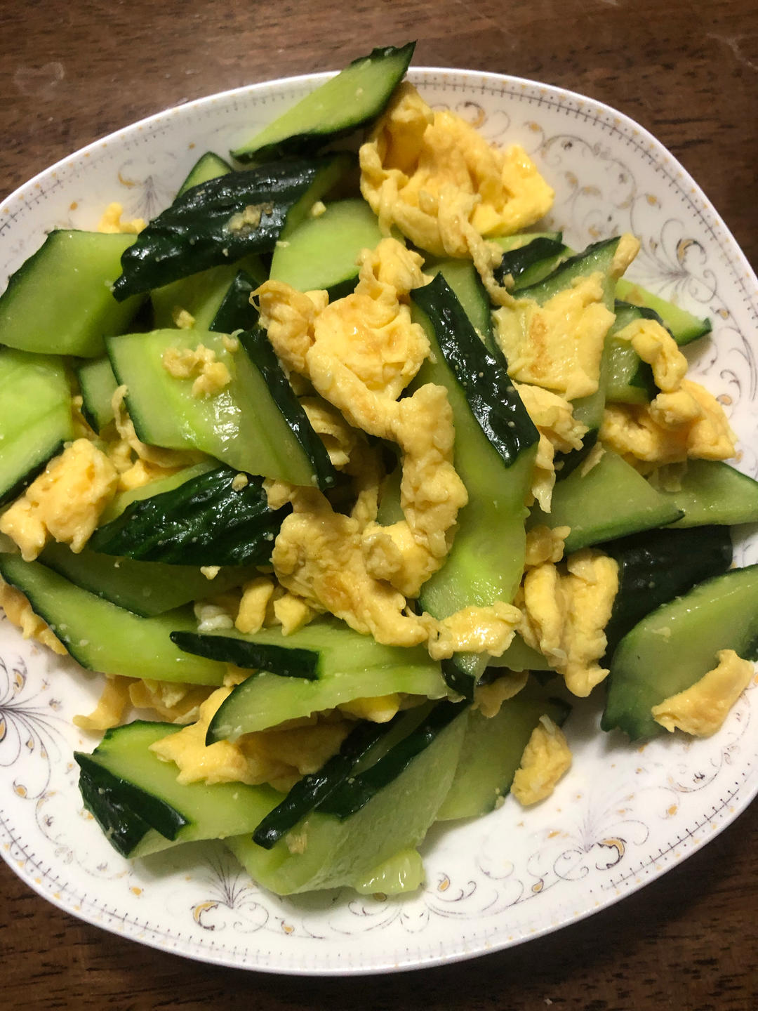 黄瓜炒鸡蛋 （青瓜炒鸡蛋）