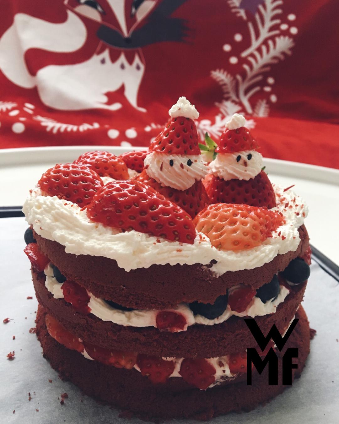 圣诞呆萌裸蛋糕