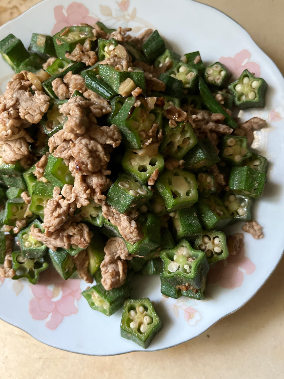 秋葵炒肉(超下饭！)
