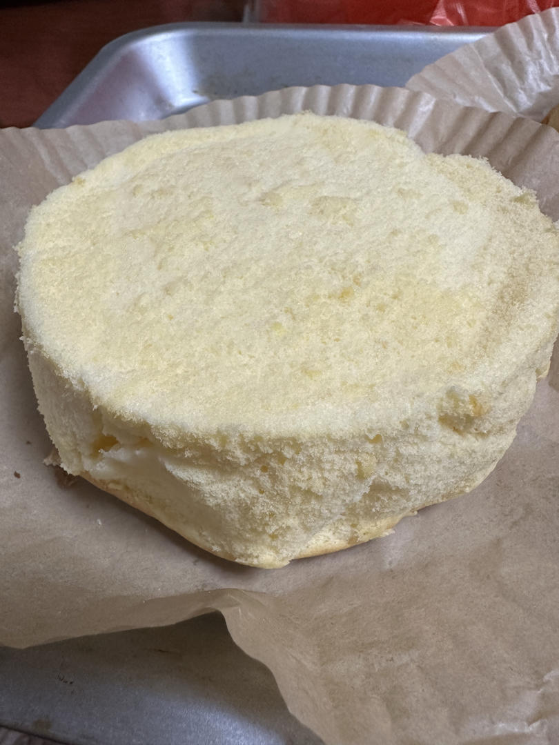 奶油蛋糕的戚风蛋糕坯（更新空气炸锅做法）